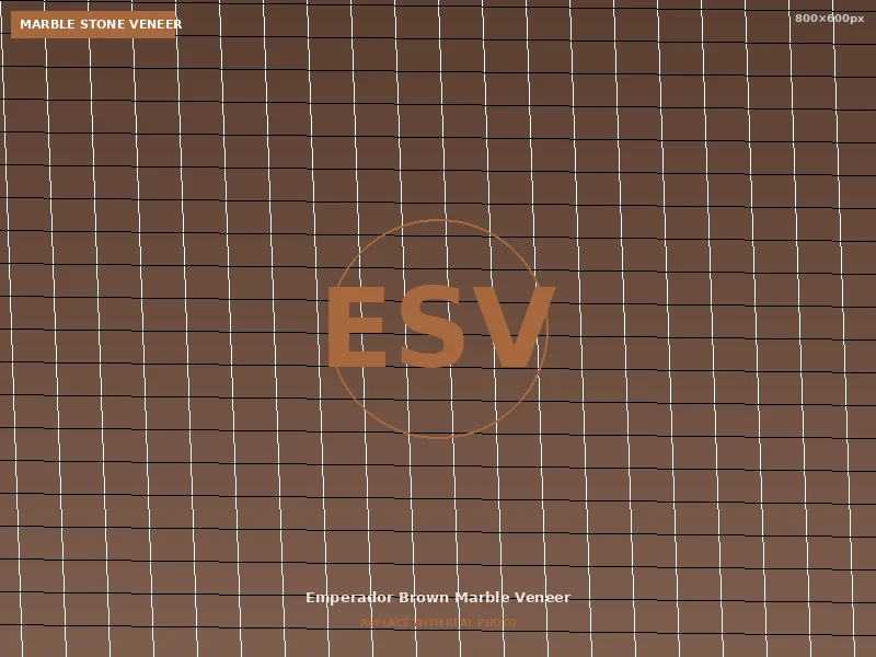 Emperador Brown Marble Marble Veneer - Natural Flexible Stone Veneer