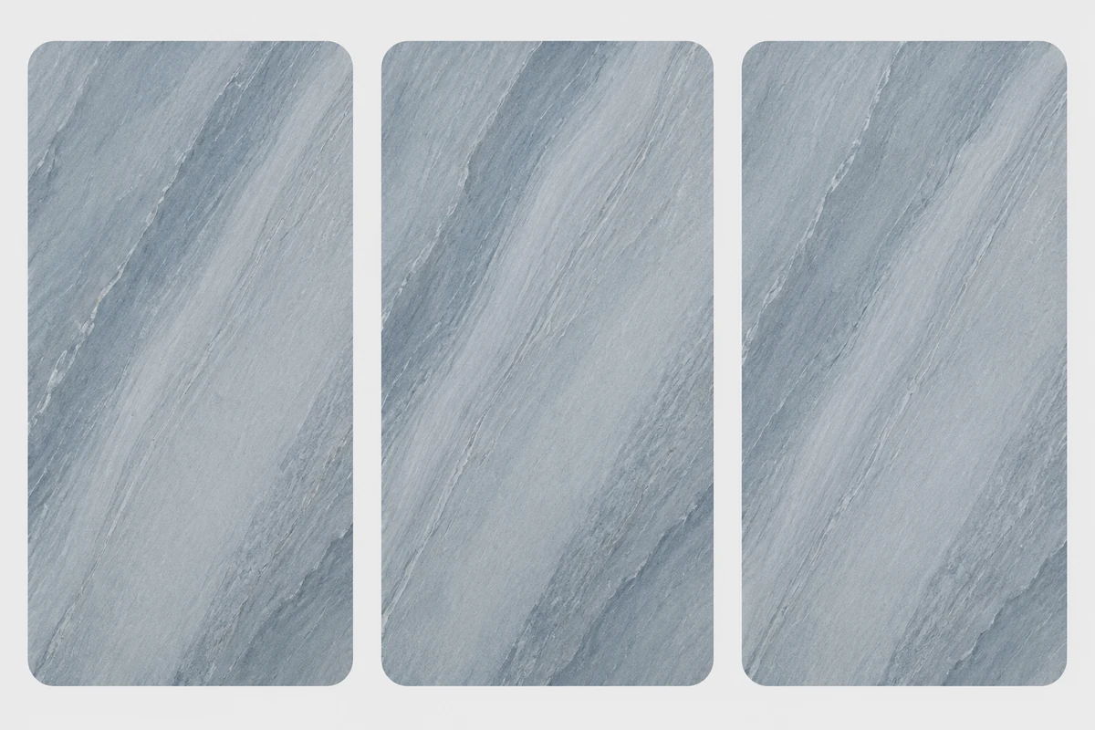 Peacock Grey Marble Veneer - Natural Flexible Stone Veneer Sheet - HSK International
