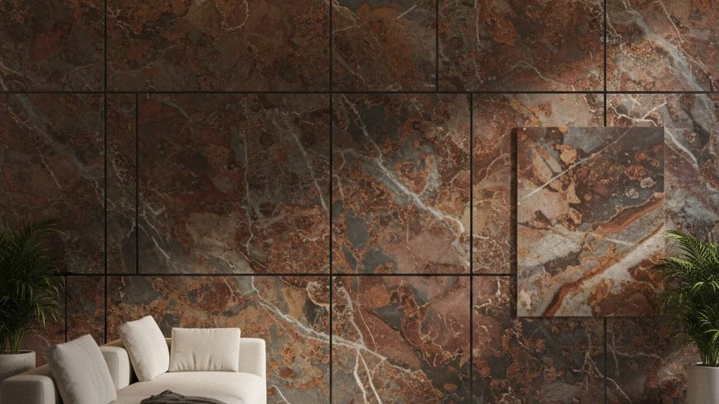 Oxidized Copper Oxido metallic stone veneer by HSK International