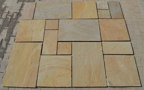 Buff Fossils Sandstone Veneer - Natural Flexible Stone Veneer Sheet - HSK International
