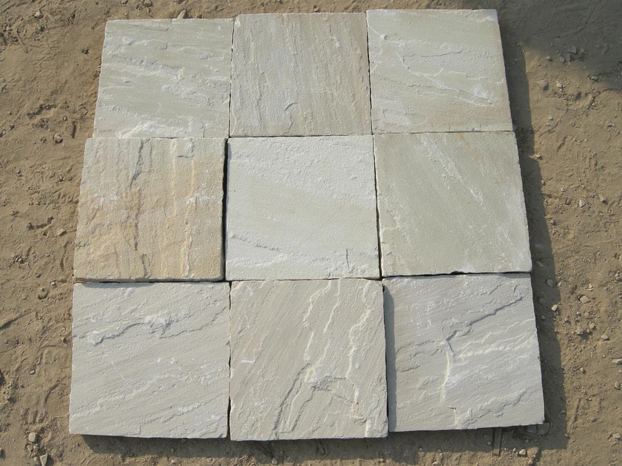 Mint White Sandstone Veneer - Natural Flexible Stone Veneer Sheet - HSK International