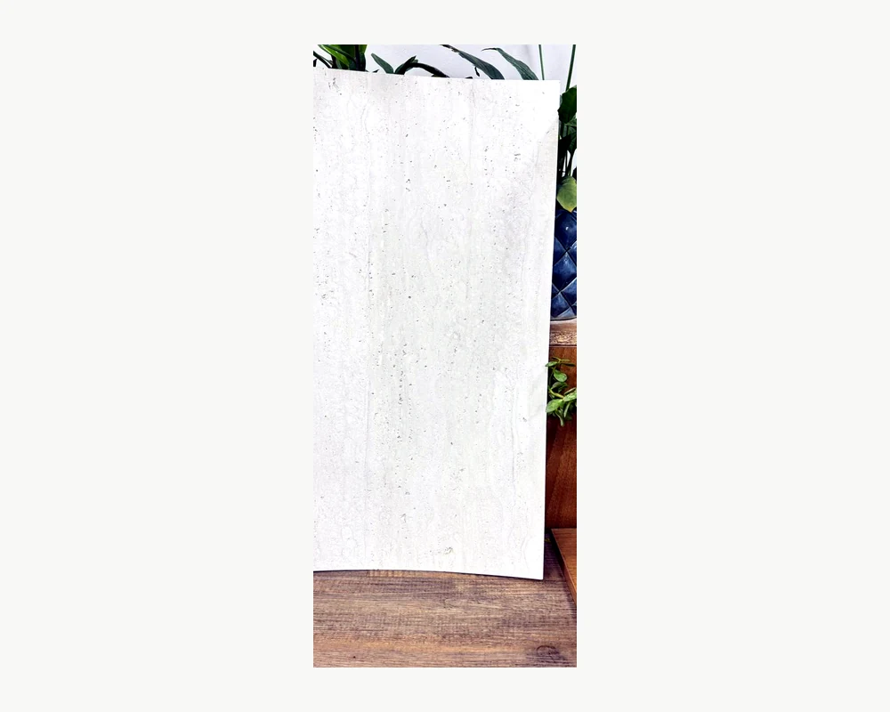 White Vein Travertine natural Travertine flexible stone veneer sheet by HSK International