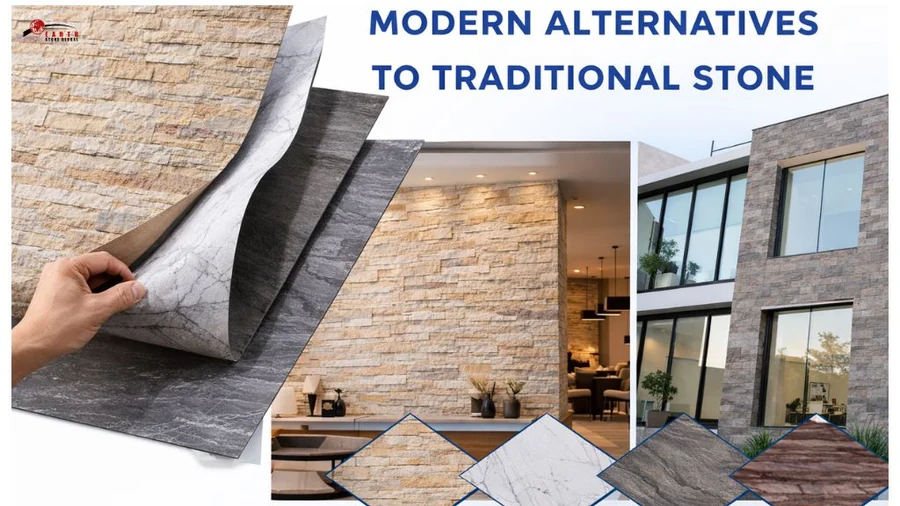 TV Unit Panel using HSK natural stone veneer