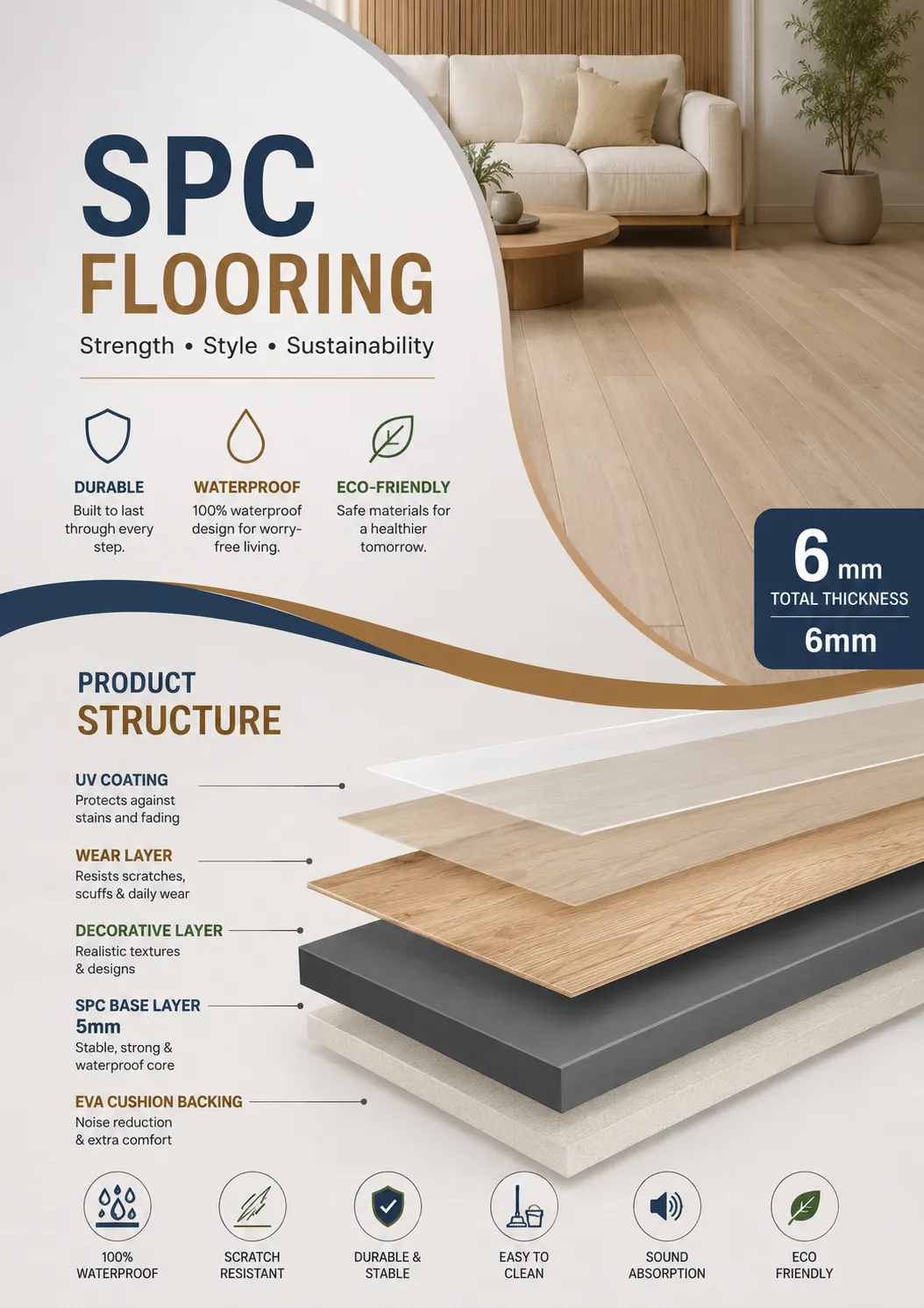 SPC Flooring Catalogue cover — HSK International